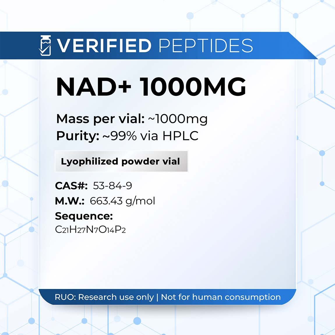 NAD+ Peptide (1000MG)