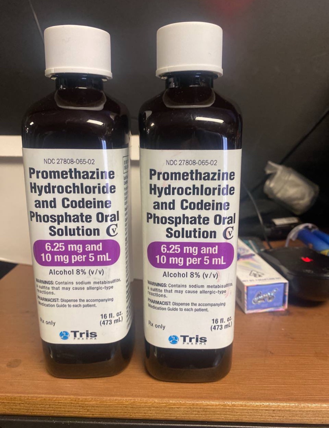 Purple Tris Lean syrup with Codeine (16oz)